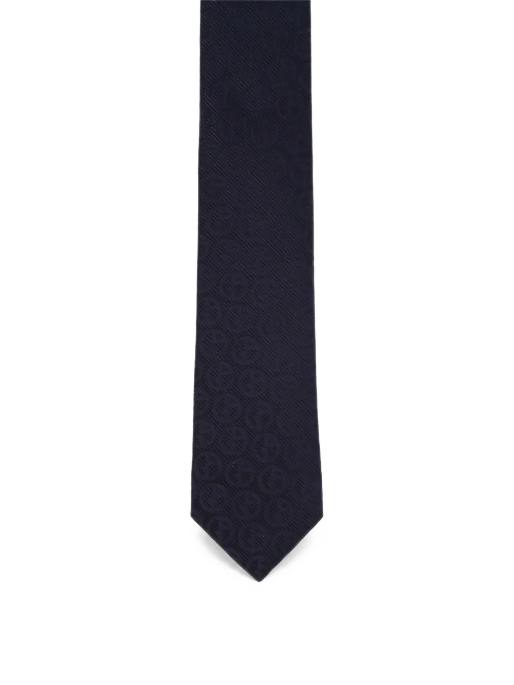 Giorgio Armani Stropdas met GA-logo-jacquard Blauw