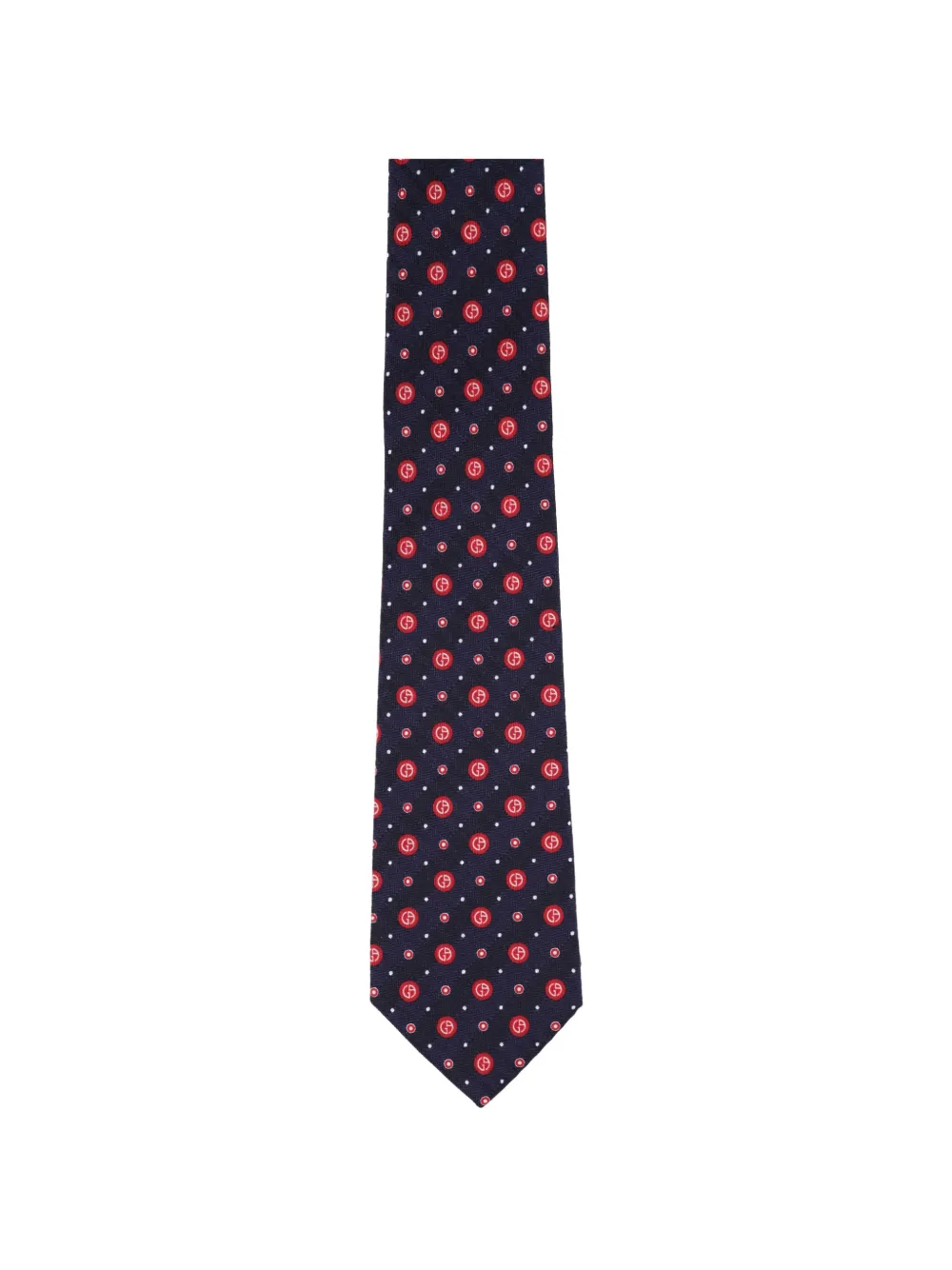 Giorgio Armani logo-print silk tie
