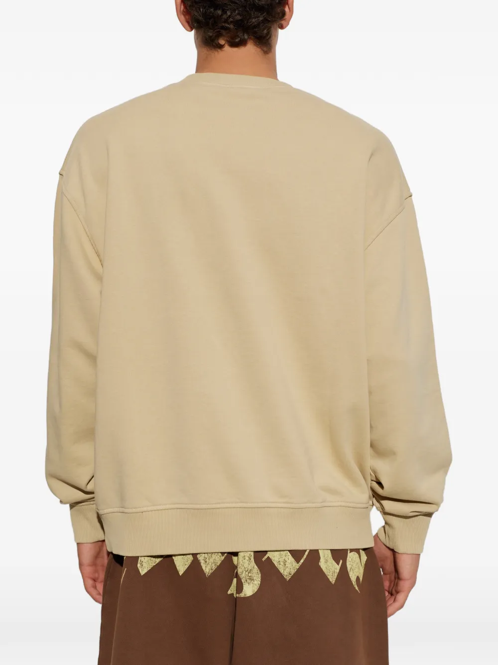 Palm Angels Sweater met logoprint Beige