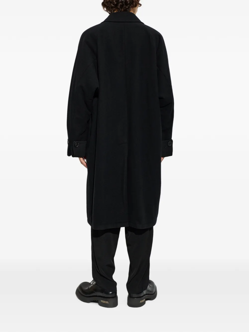 Yohji Yamamoto Jas met dubbele rij knopen Zwart