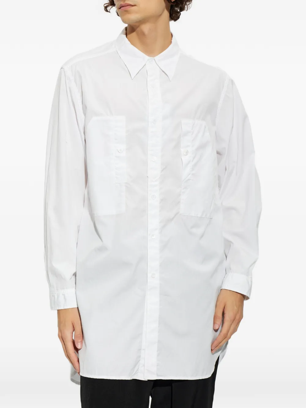 Yohji Yamamoto Oversized overhemd Wit
