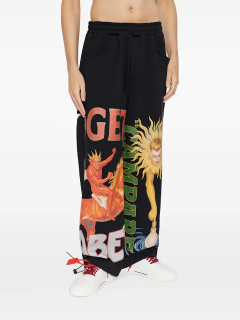 PDF graphic-print track pants
