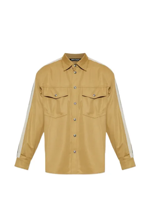 Palm Angels side-stripe pocket-detail shirt