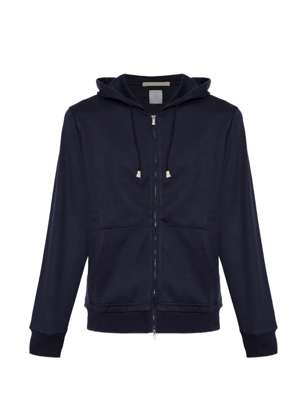 Eleventy zip-up drawstring hoodie - Blu