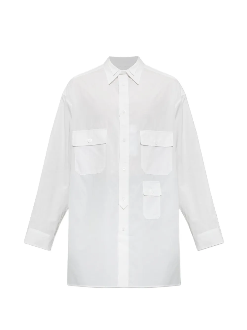 Yohji Yamamoto flap-pocket shirt - Bianco