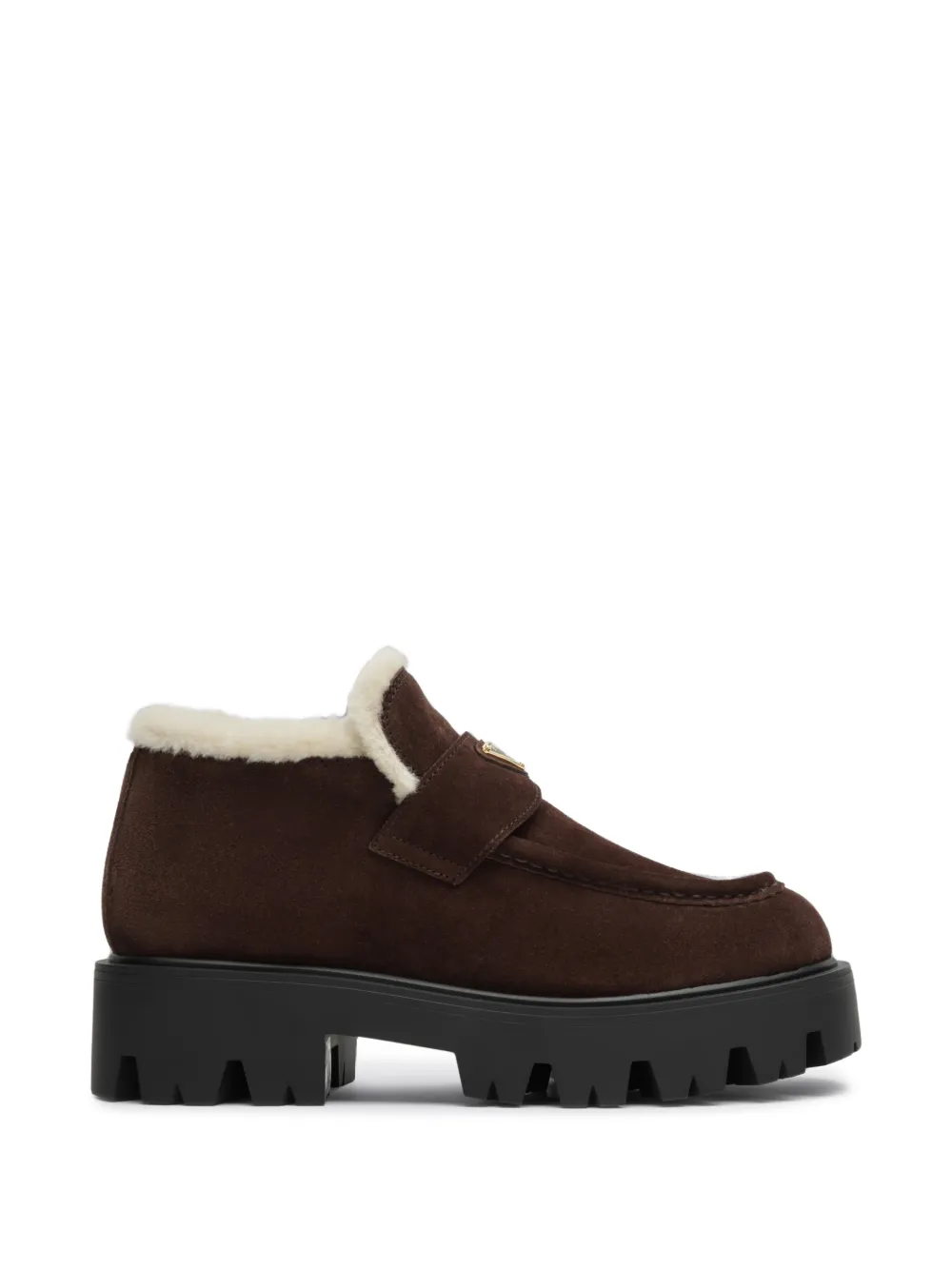 Prada suede loafers - Marrone