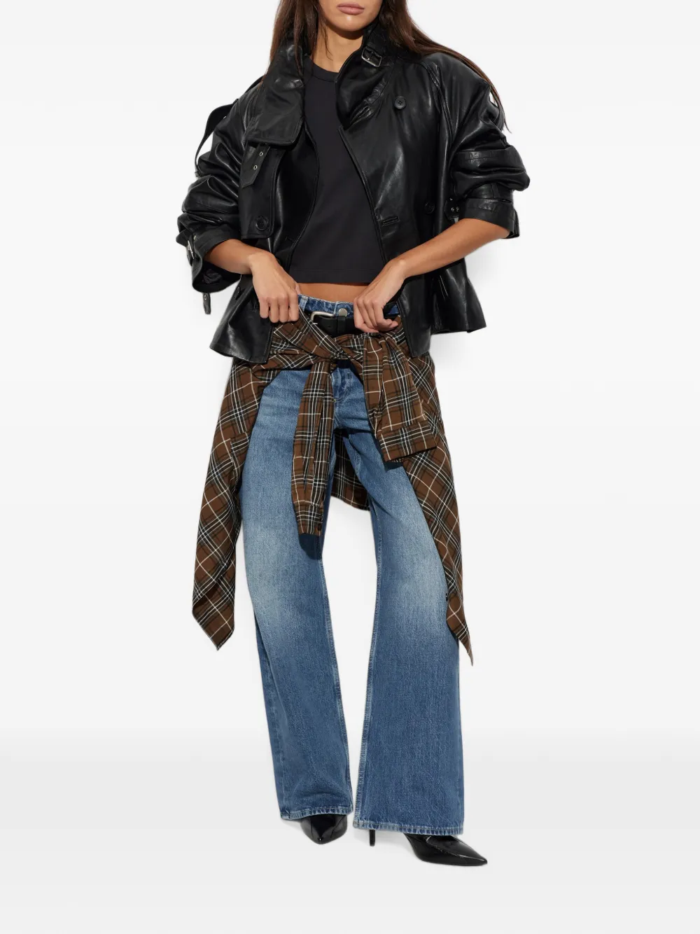 rag & bone Kelly Perfect T-shirt met ronde hals Zwart