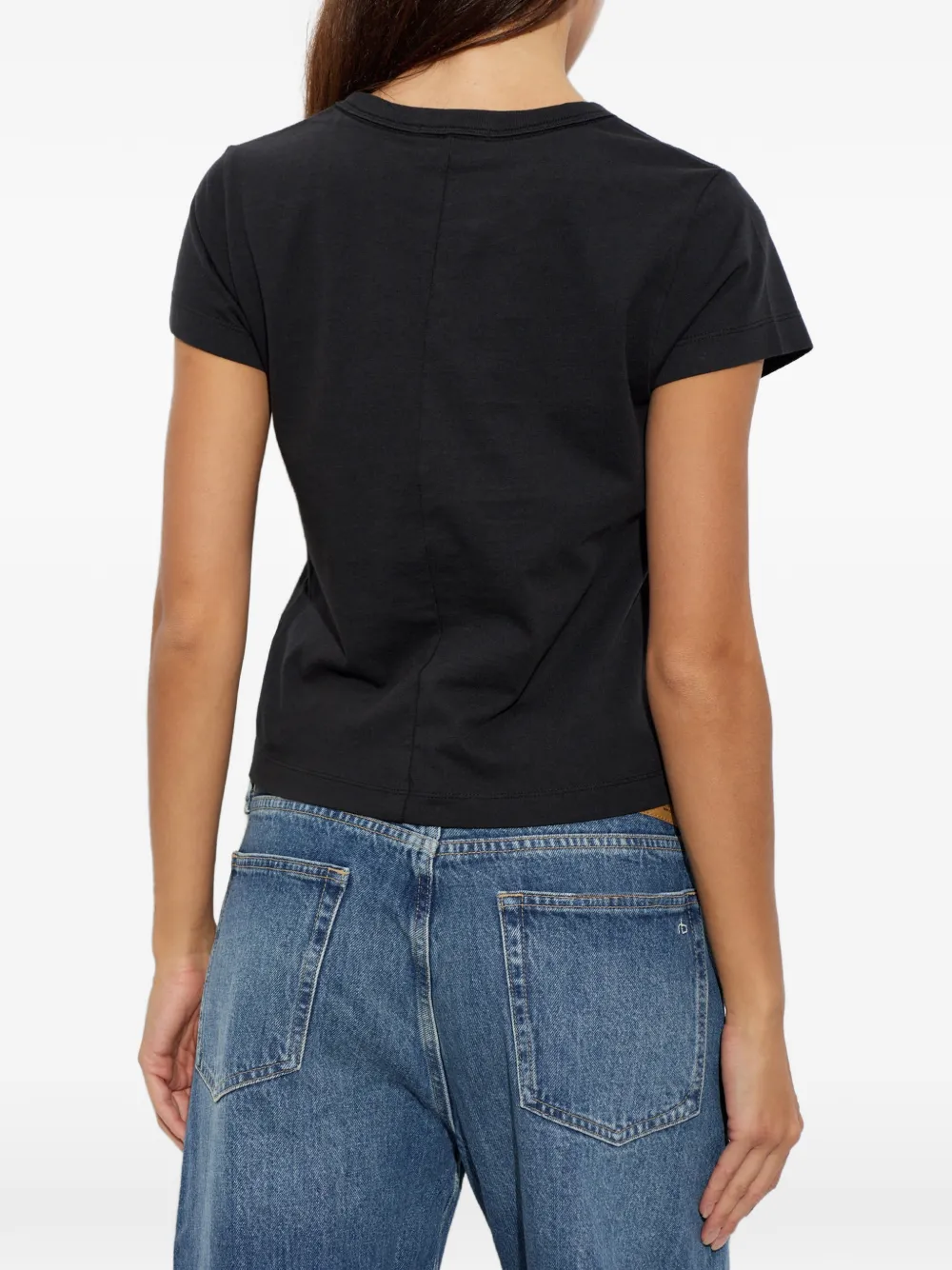 rag & bone Kelly Perfect T-shirt met ronde hals Zwart