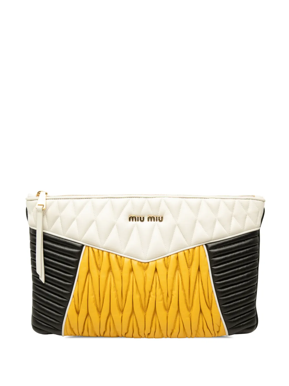 Miu Miu Pre-Owned 2014 Nappa Biker clutch bag - Multicolore