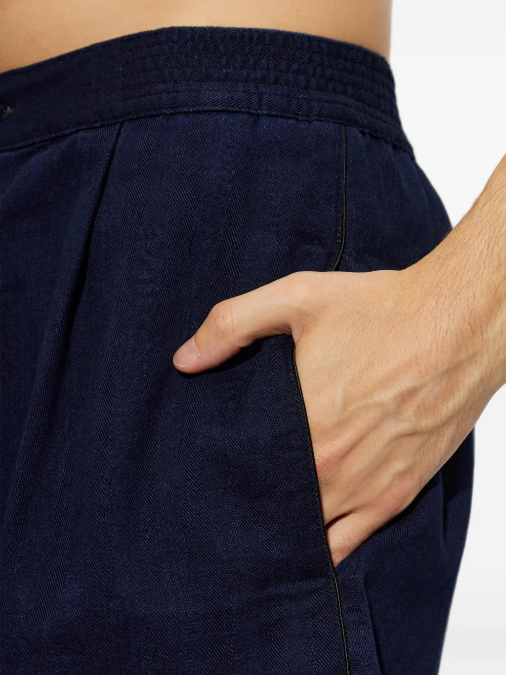 Jacquemus The de-Nîmes Venice denim shorts Blauw