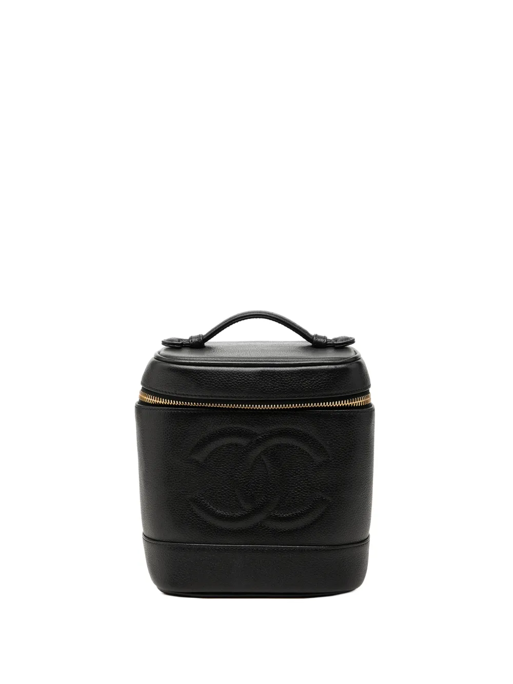CHANEL Pre-Owned 1996-1997 CC Caviar vanity bag - Nero