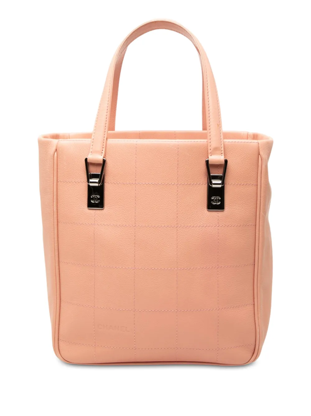 CHANEL Pre-Owned 2003-2004 CC Chocolate Bar Caviar tote bag - Pink