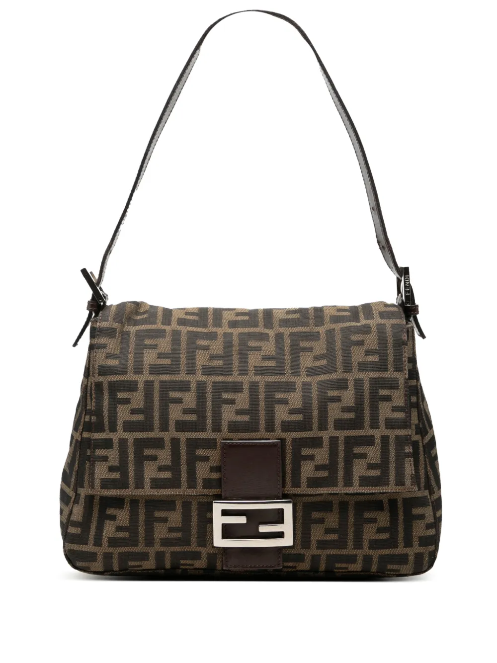 Fendi Pre-Owned 2000-2010 Zucca Canvas Mamma Forever shoulder bag - Marrone