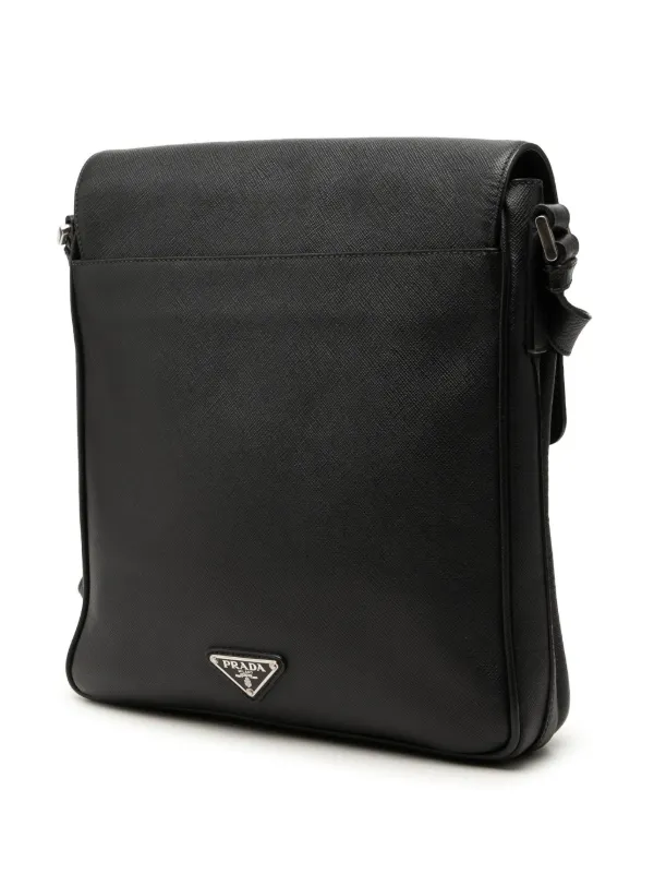 Prada Pre-Owned 2013-2026 Saffiano Buckle Messenger Bag Crossbody