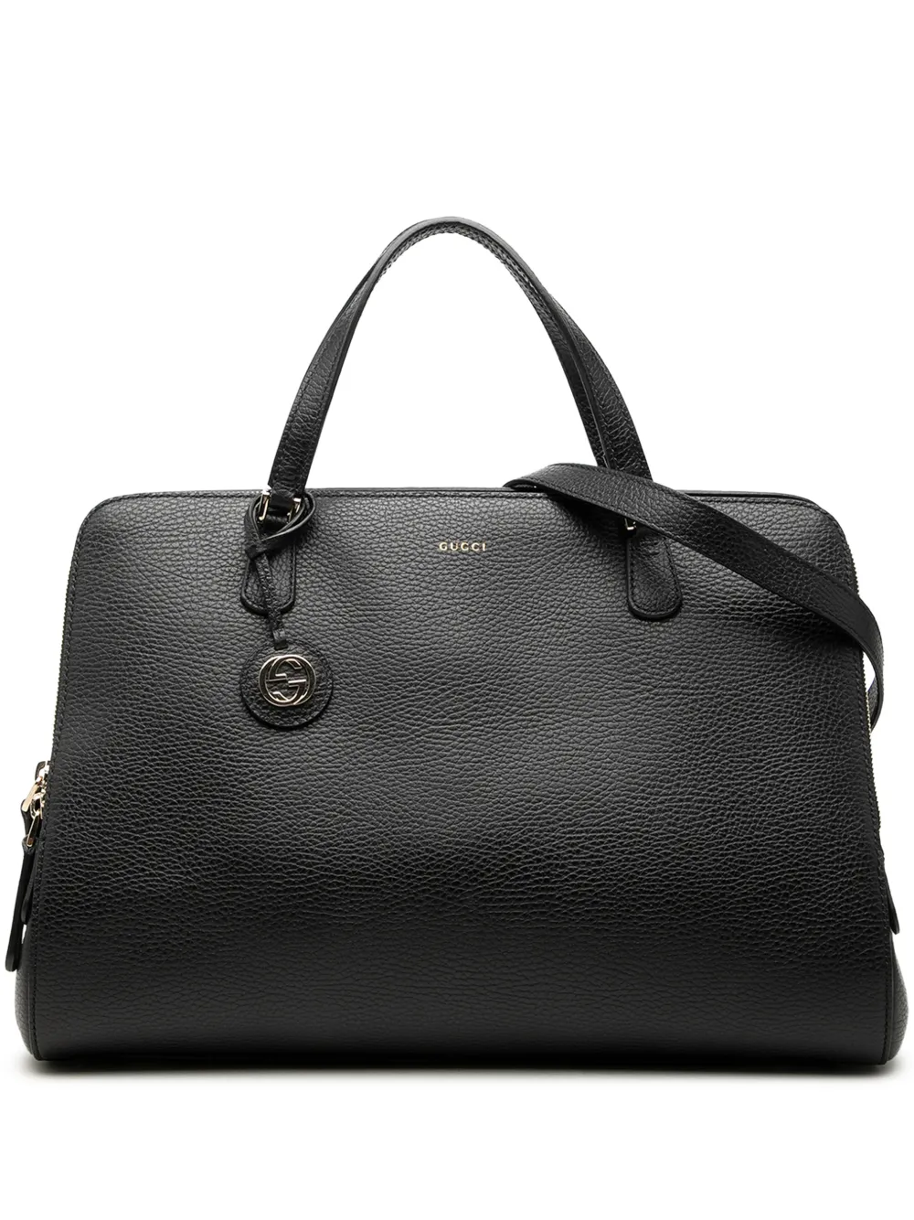 Gucci Pre-Owned 2000-2015 Dollar Calfskin Lady satchel - Nero