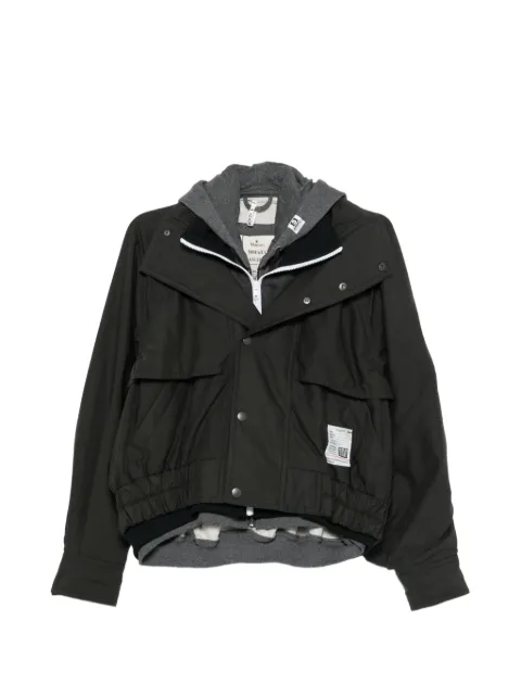 Maison MIHARA YASUHIRO chaqueta con capucha y diseño a capas