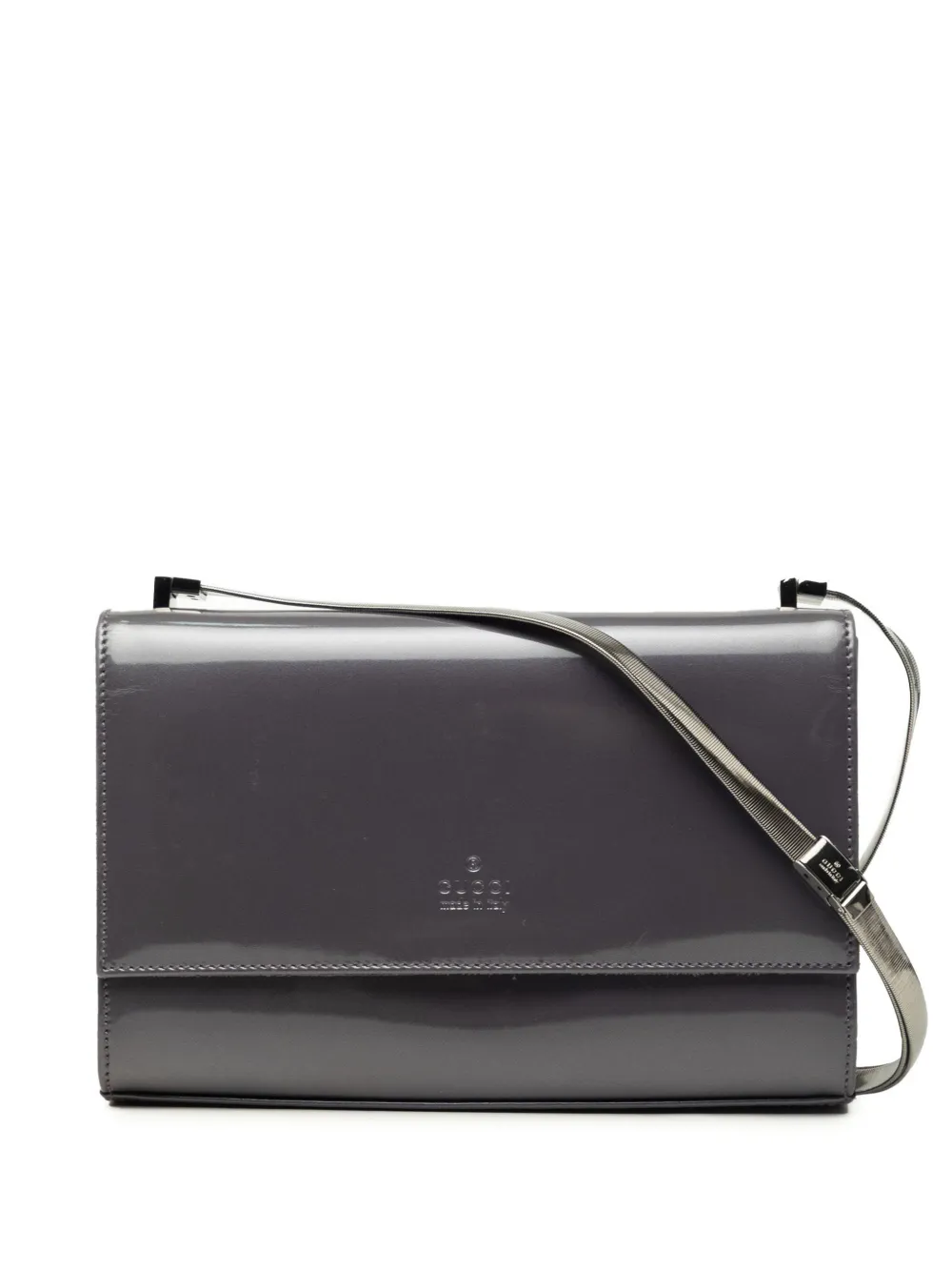 Gucci Pre-Owned 2000-2015 Patent shoulder bag - Grigio