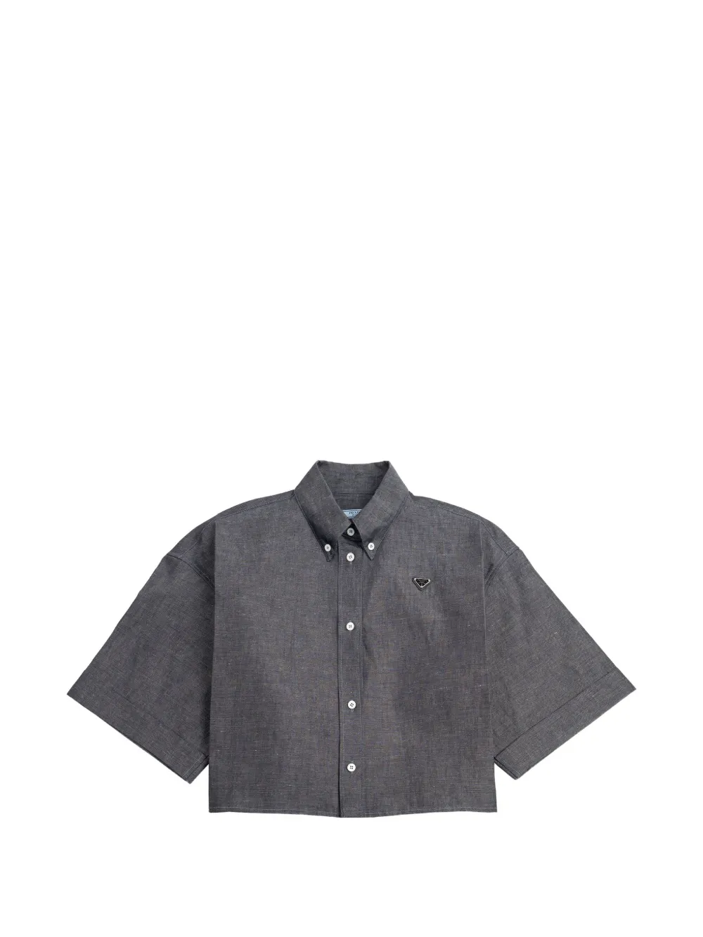 Prada short-sleeve chambray shirt - Blu