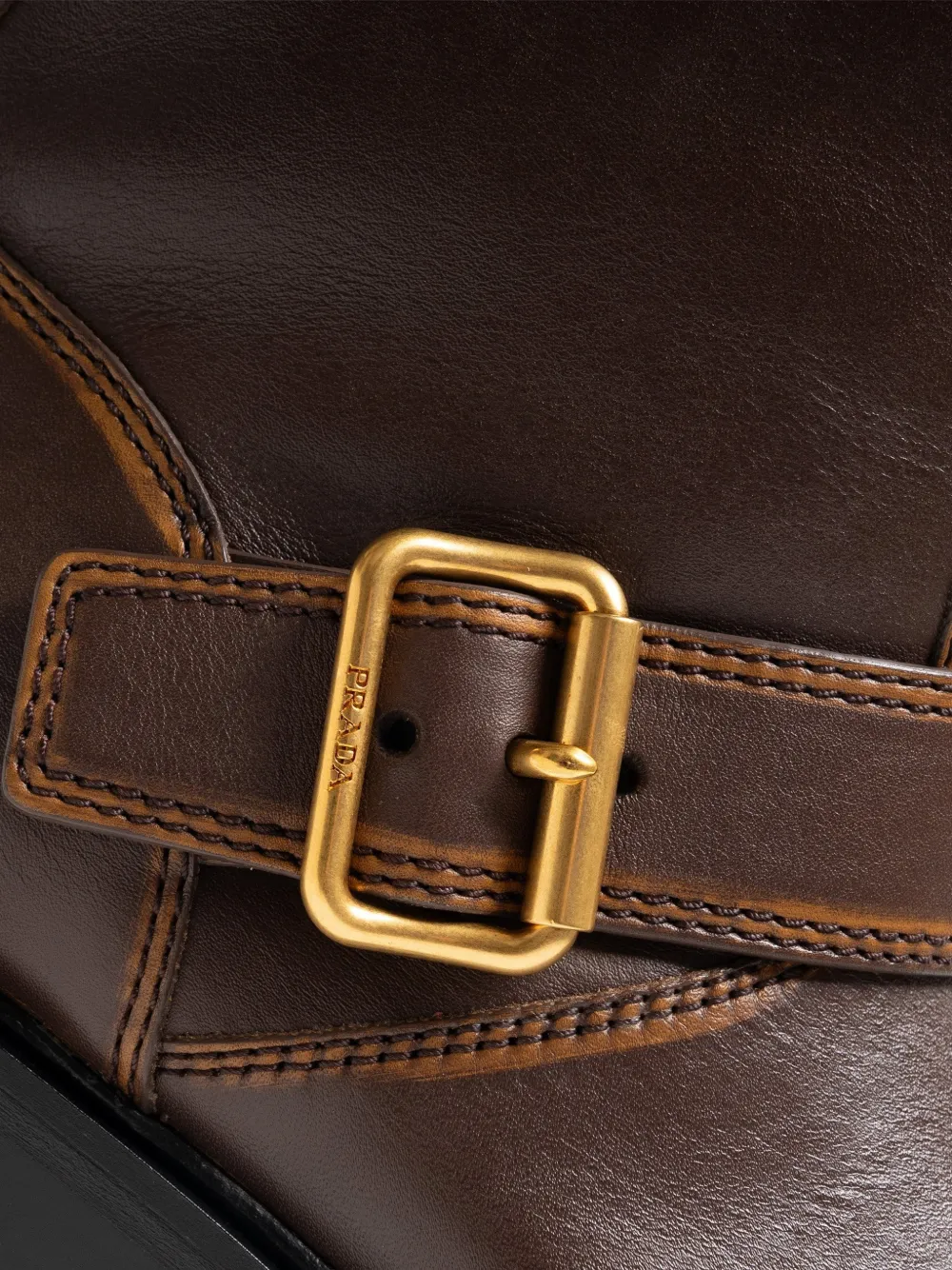 Prada Leren laarzen Bruin