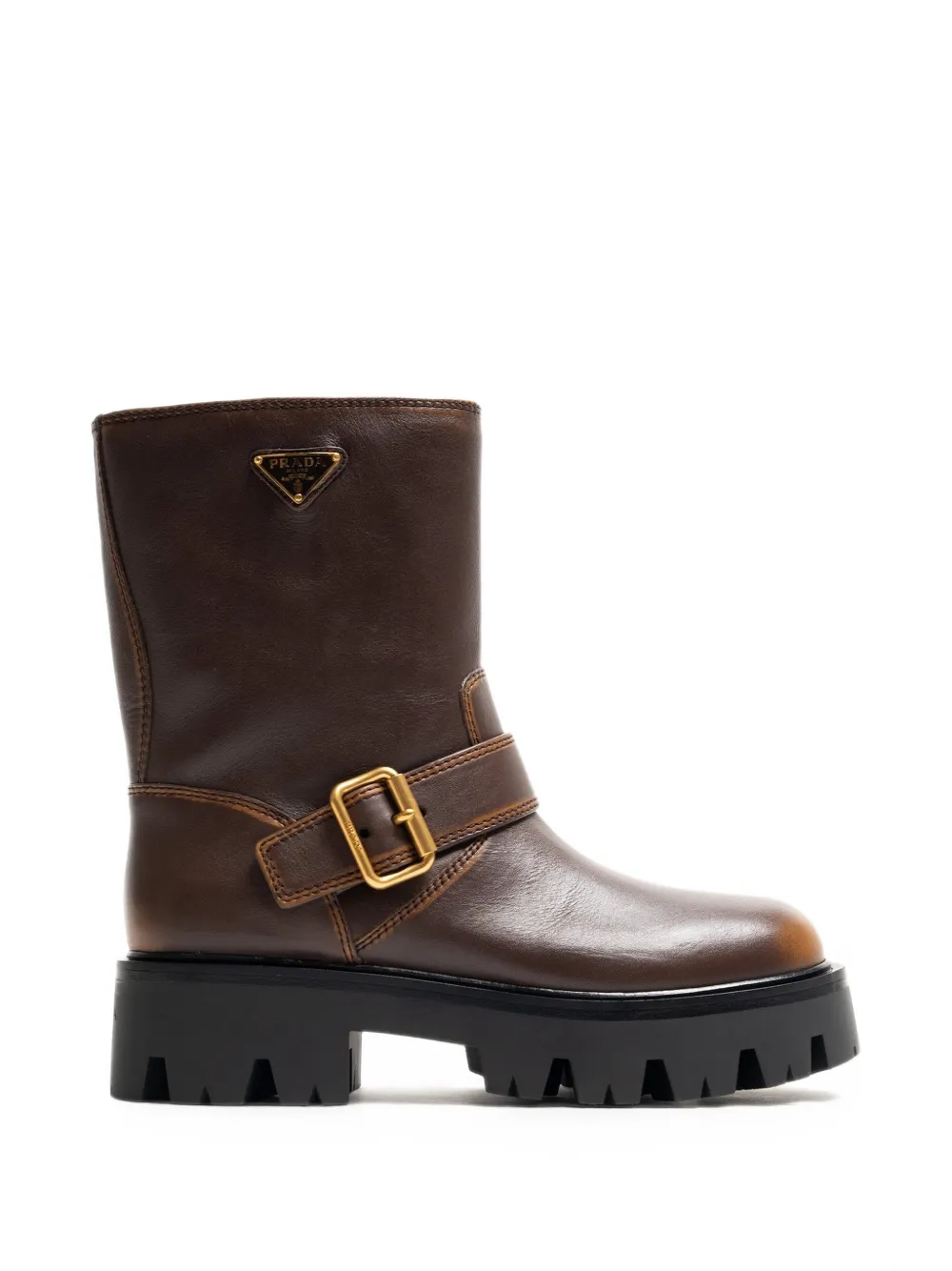 Prada Leren laarzen Bruin