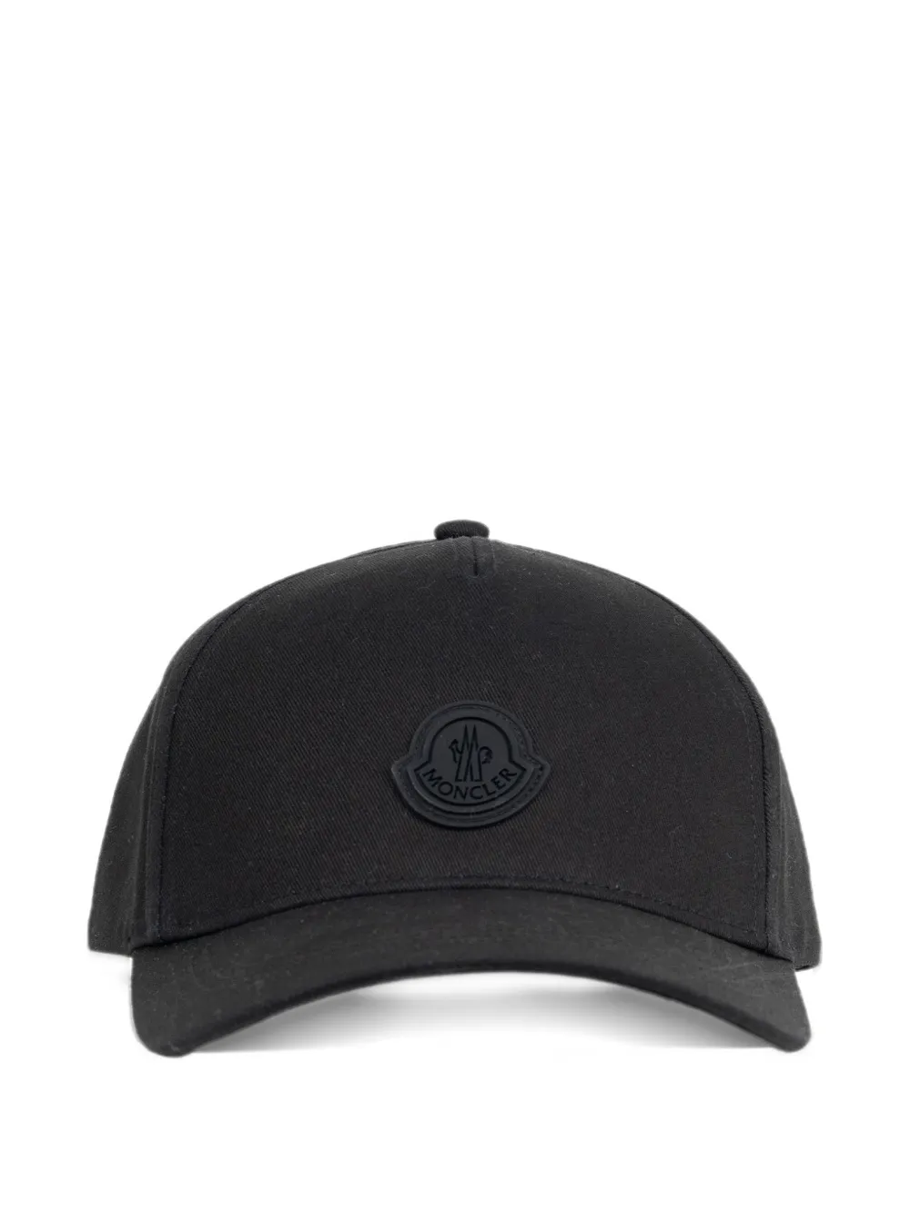 Moncler logo-patch baseball cap Zwart