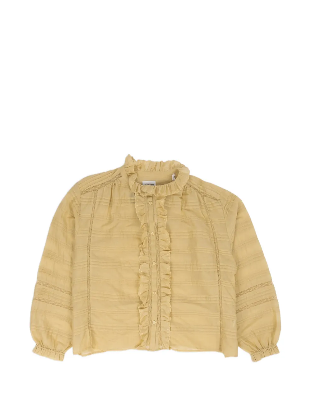 ISABEL MARANT Peline ruffled blouse Beige