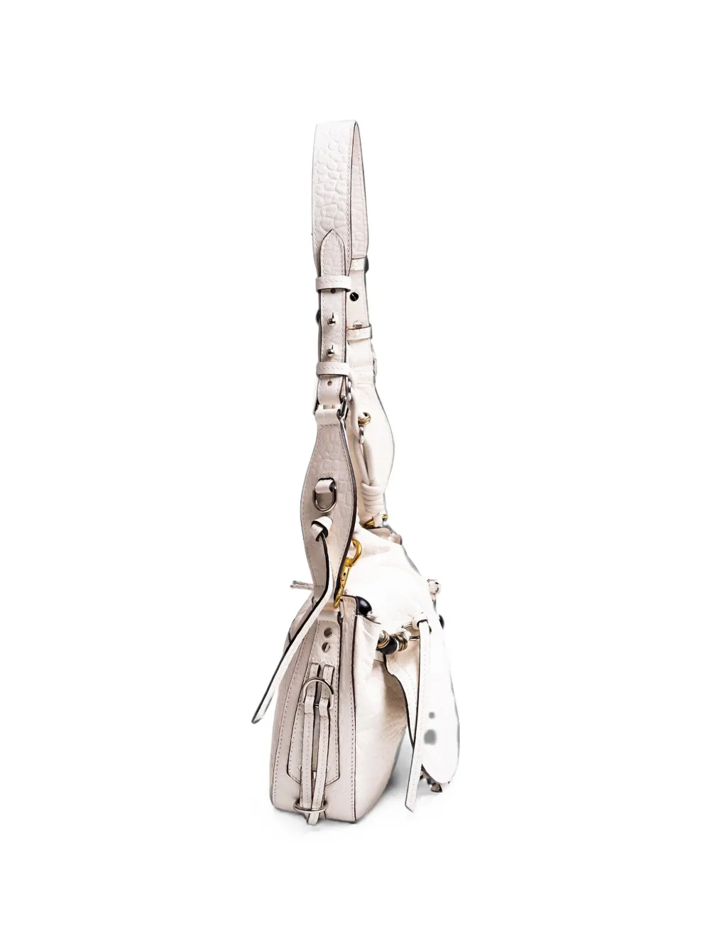 ISABEL MARANT Bolton leren schoudertas Beige