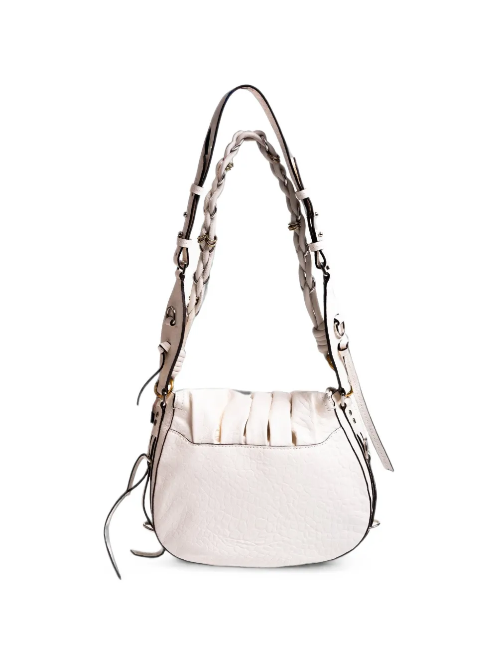 ISABEL MARANT Bolton leren schoudertas Beige