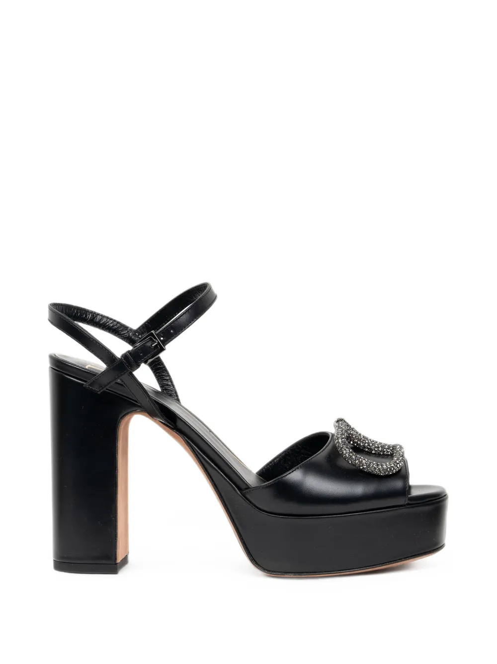 Valentino Garavani VLogo Signature crystal-embellished platform sandals - Nero