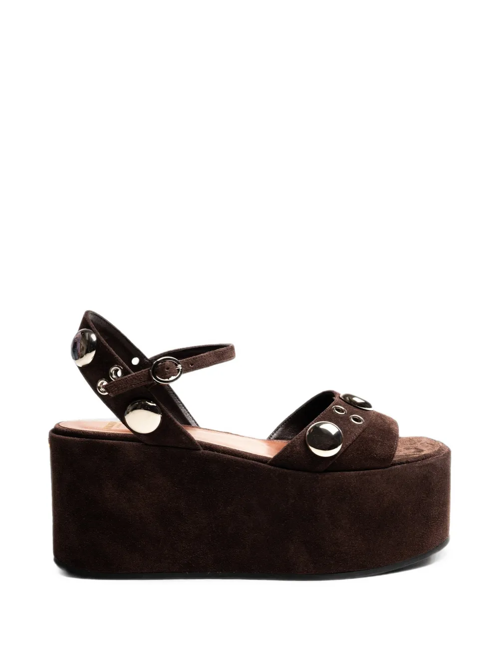 VALENTINO RED Nellcote embellished wedge sandals