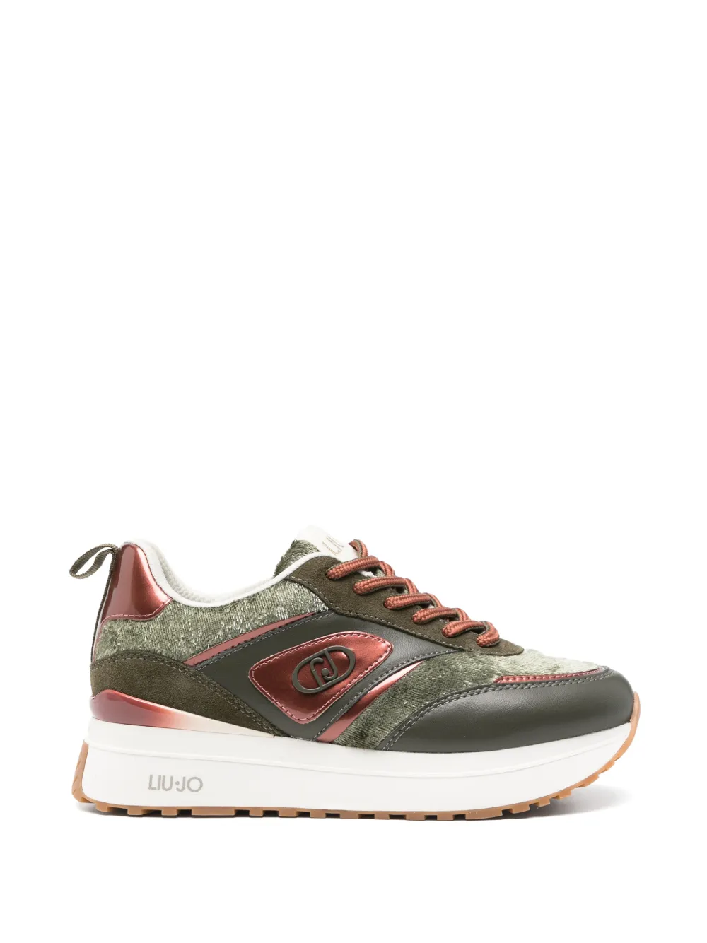 LIU JO logo-plaque leather sneakers