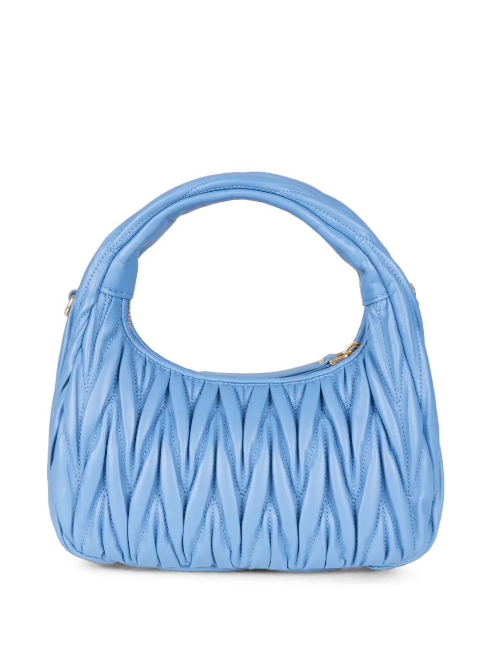 Miu Wander matelassé nappaleren tas Blauw