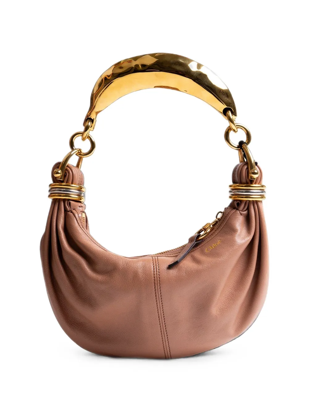 Chloé Bracelet schoudertas van bewerkt leer Roze