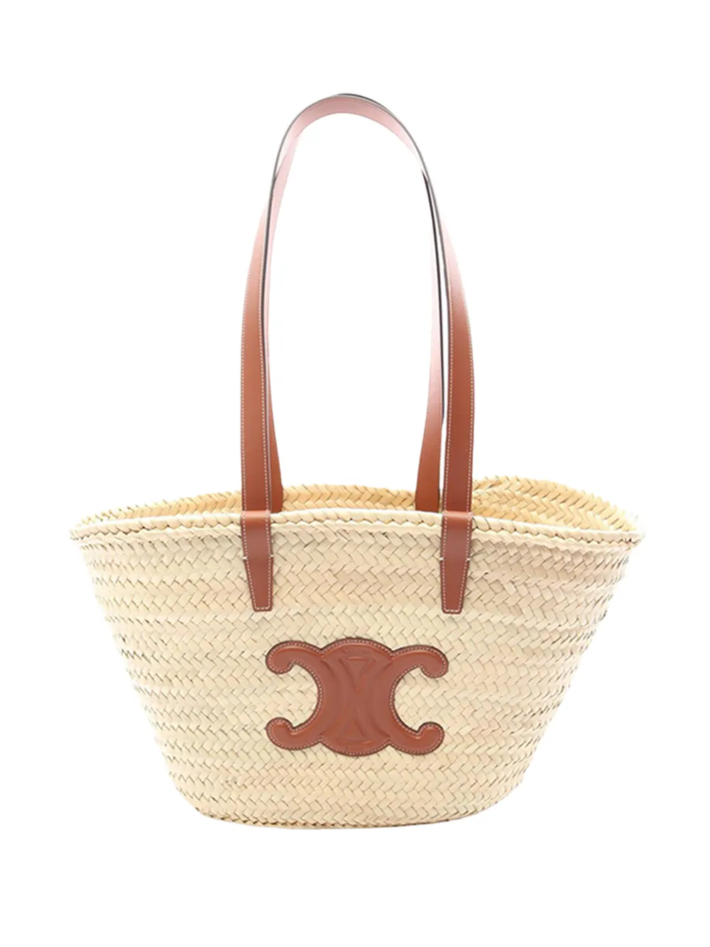 Celine Pre-Owned 2000-2026 Medium Raffia Classic Panier tote bag - Toni neutri