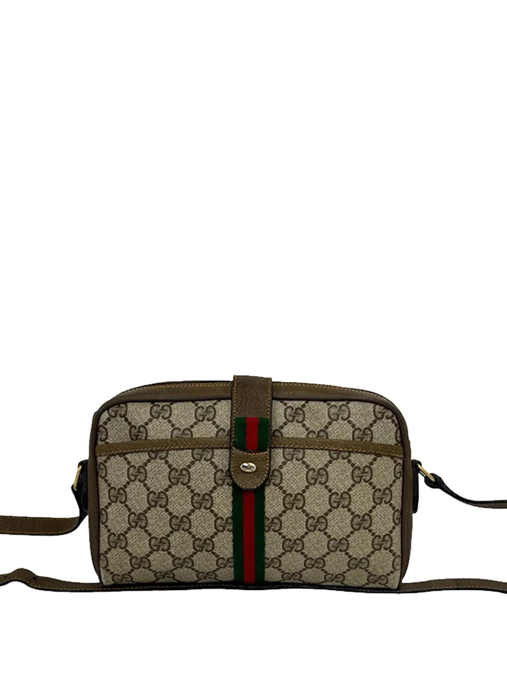 Gucci Pre-Owned 20th Century GG Supreme Web crossbody bag - Toni neutri