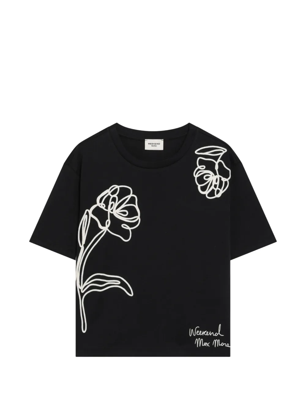 Weekend Max Mara boxy-fit cotton T-shirt - Noir Weekend Max Mara boxy-fit cotton T-shirt - Noir