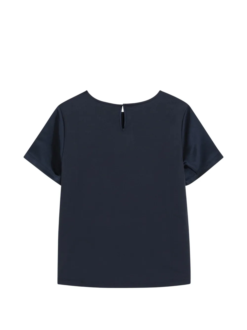 Weekend Max Mara T-shirt met korte mouwen en druppelvormige opening Blauw