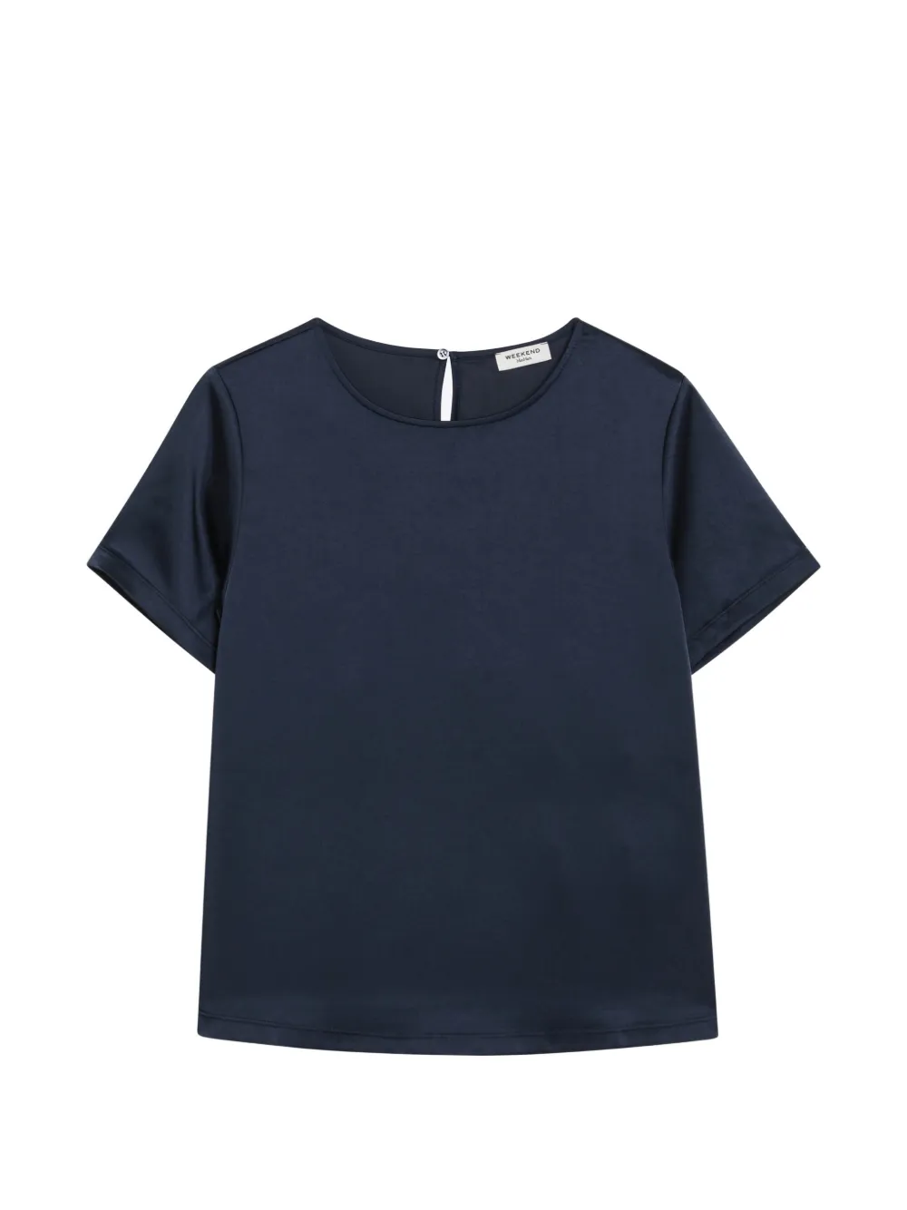 Weekend Max Mara keyhole-detail short-sleeve T-shirt - Blau