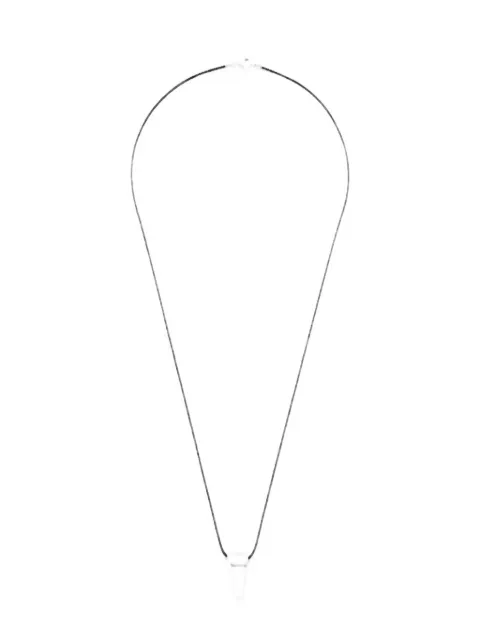 Rick Owens mini Trunk pendant snake-chain necklace