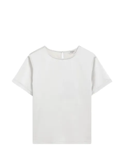 Weekend Max Mara satin crew-neck T-shirt - ivory