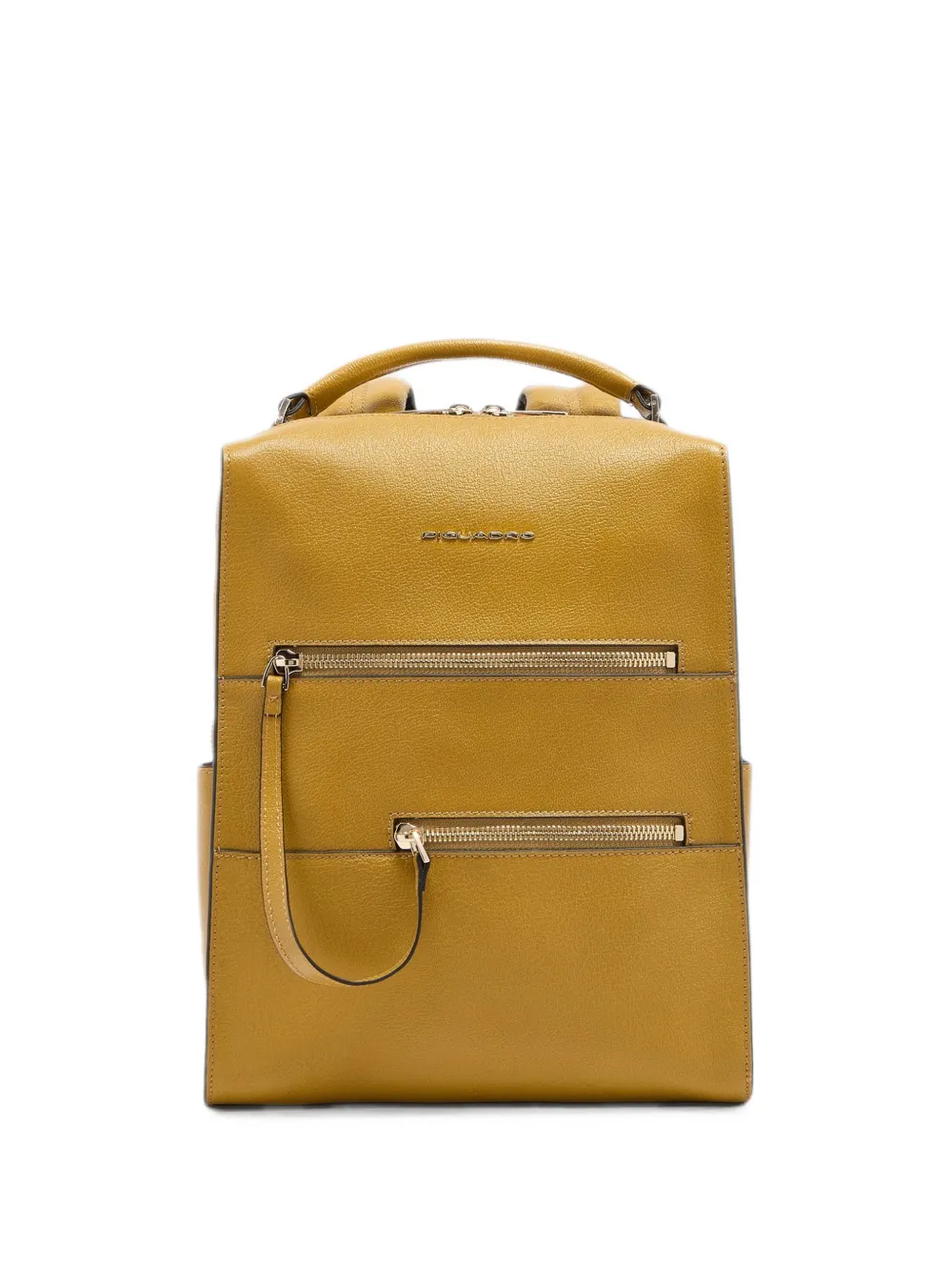 PIQUADRO leather backpack - Giallo