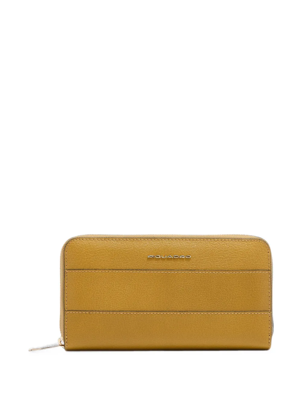 PIQUADRO zip-around leather wallet - Giallo