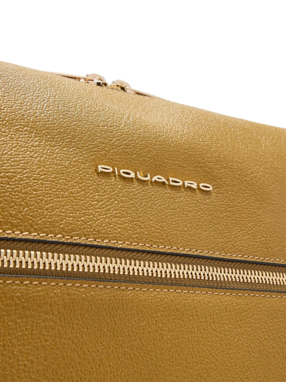 PIQUADRO Laptoptas met logoplakkaat Geel