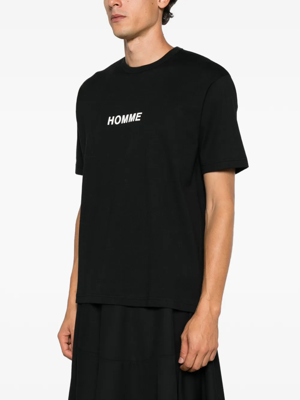 Comme des Garçons Homme T-shirt met logoprint Zwart
