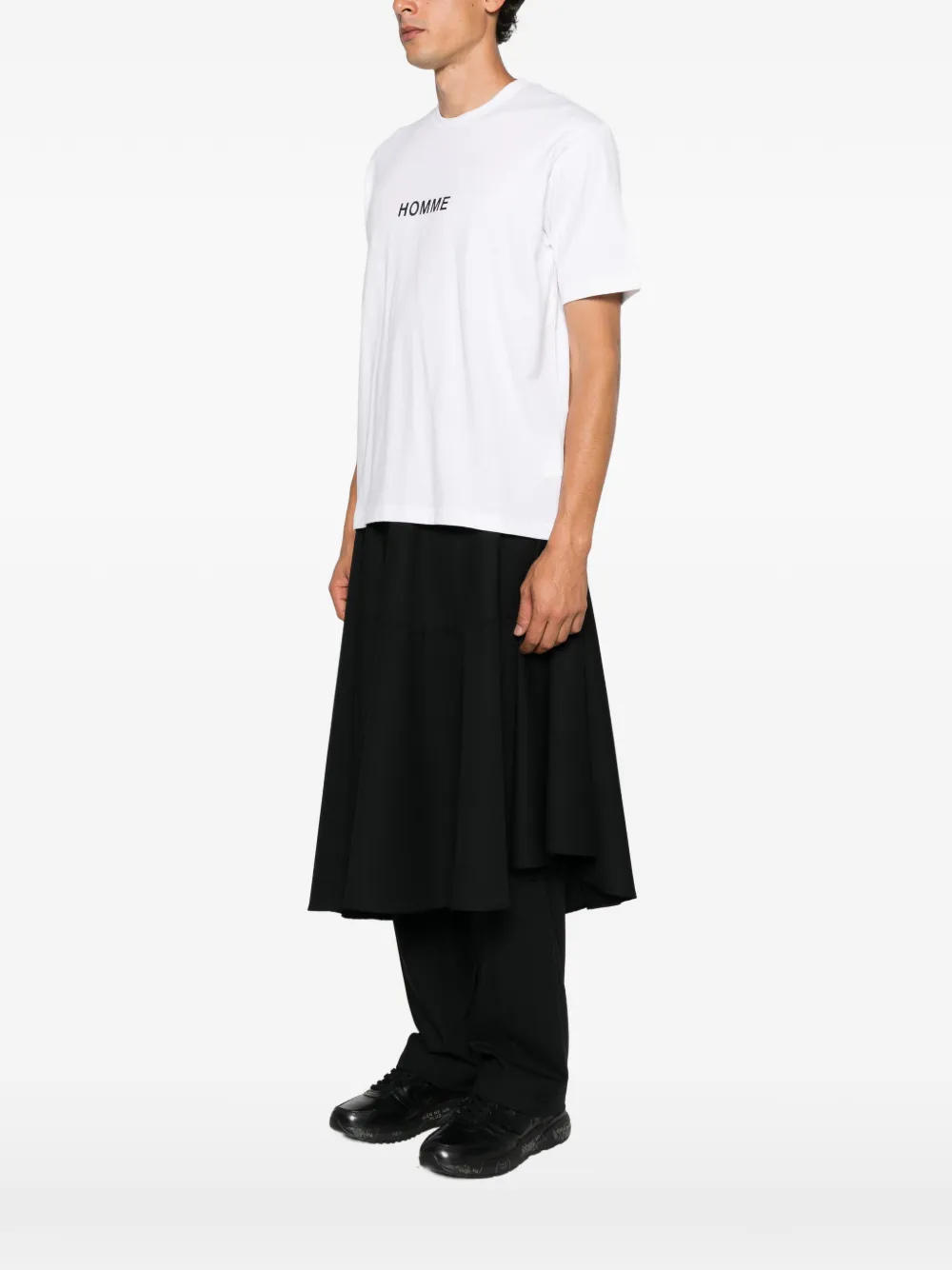 Comme des Garçons Homme T-shirt met logoprint Wit
