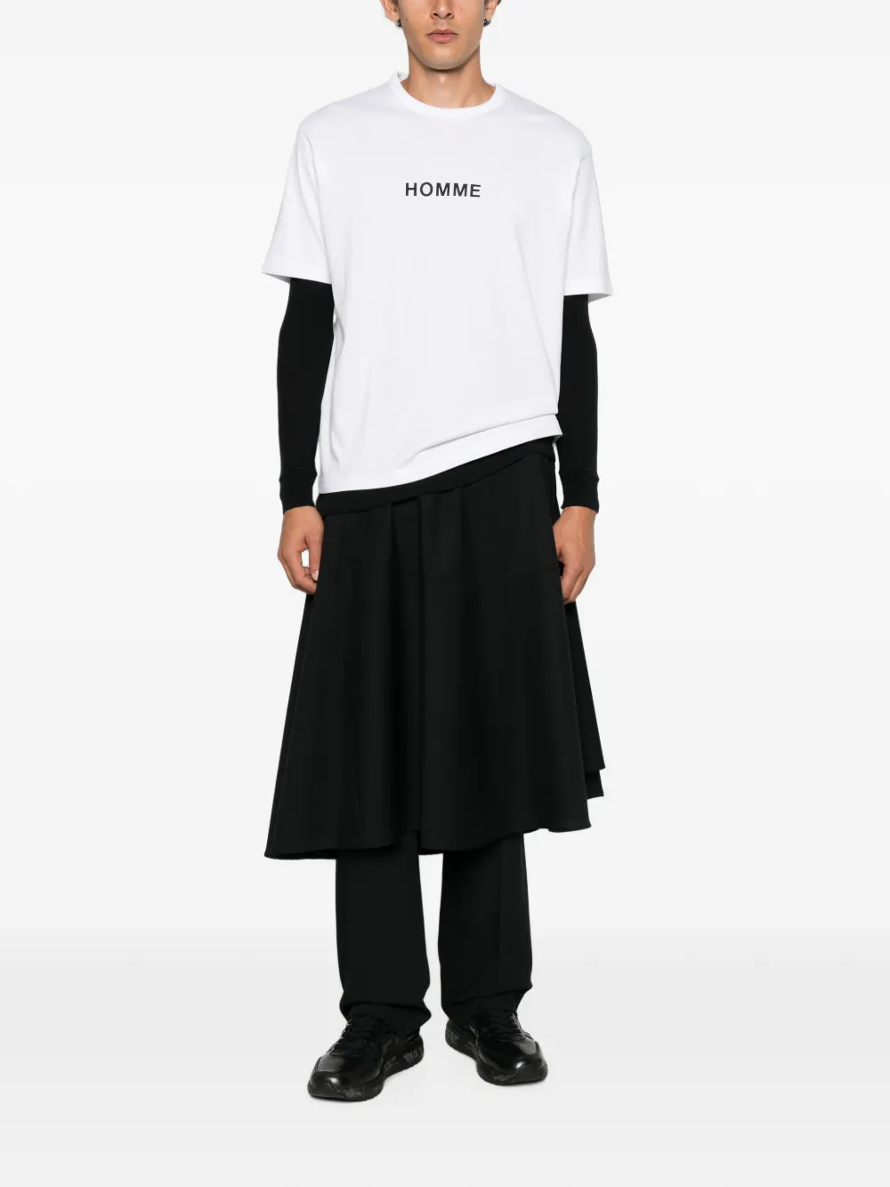 Comme des Garçons Homme T-shirt met logoprint Wit