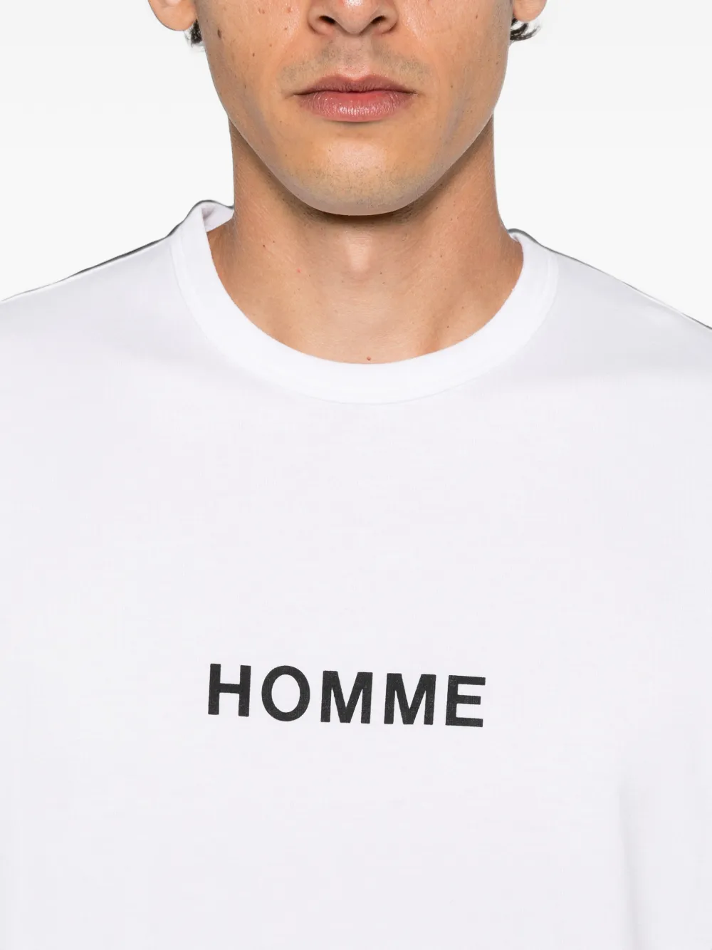 Comme des Garçons Homme T-shirt met logoprint Wit