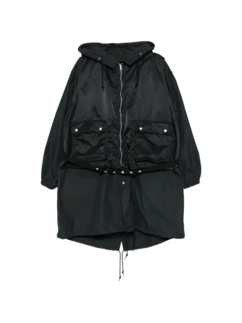Comme des Garçons Homme layered hooded coat