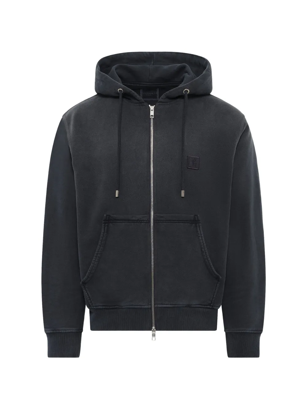 Wooyoungmi washed logo-print hoodie