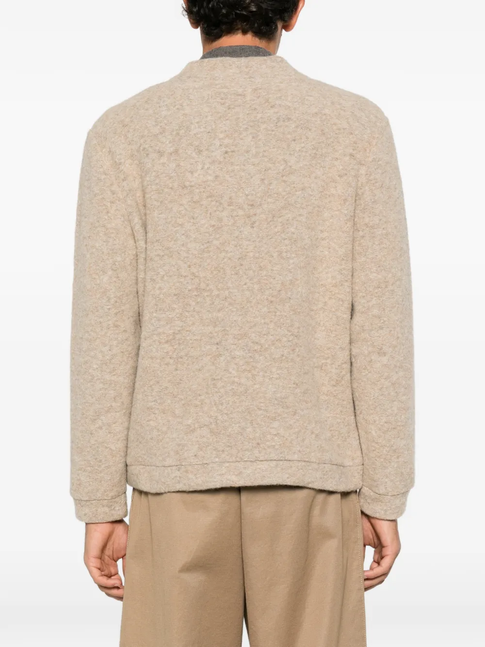 Universal Works button-up wool cardigan Beige